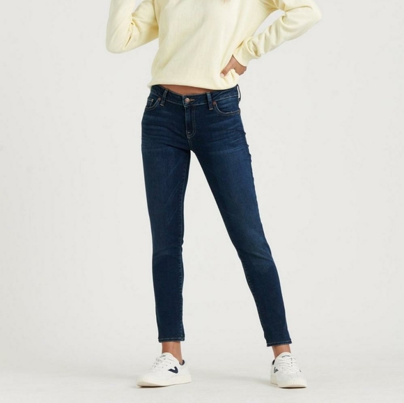 Lucky Brand Lolita Skinny Jeans Boho Bohemian Dark Wash Mid Rise Jegging 4 27 - Picture 9 of 9